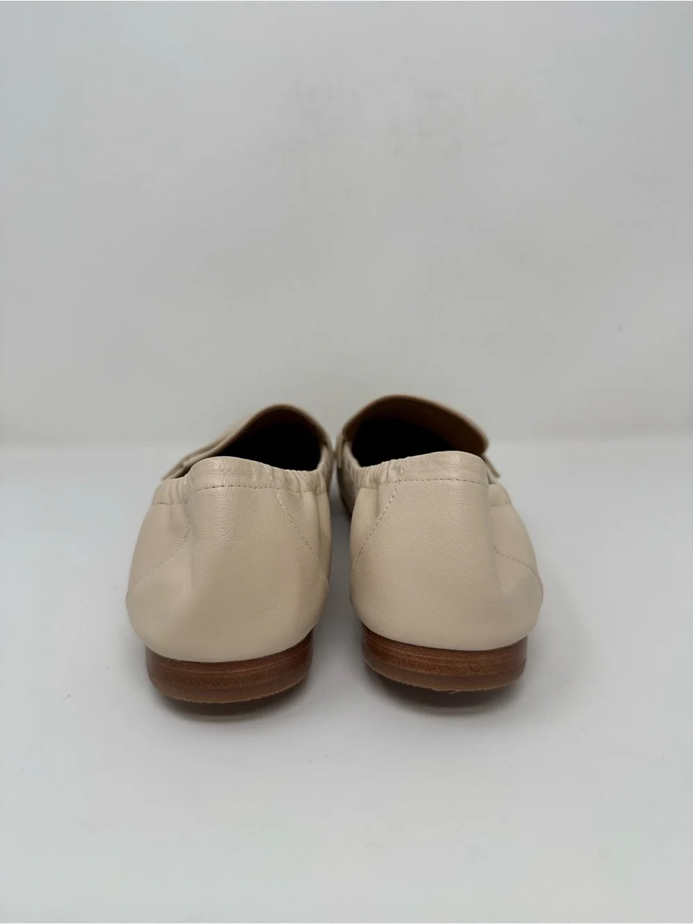 New Tory Burch Ballet Loafer New Cream Sz 10
